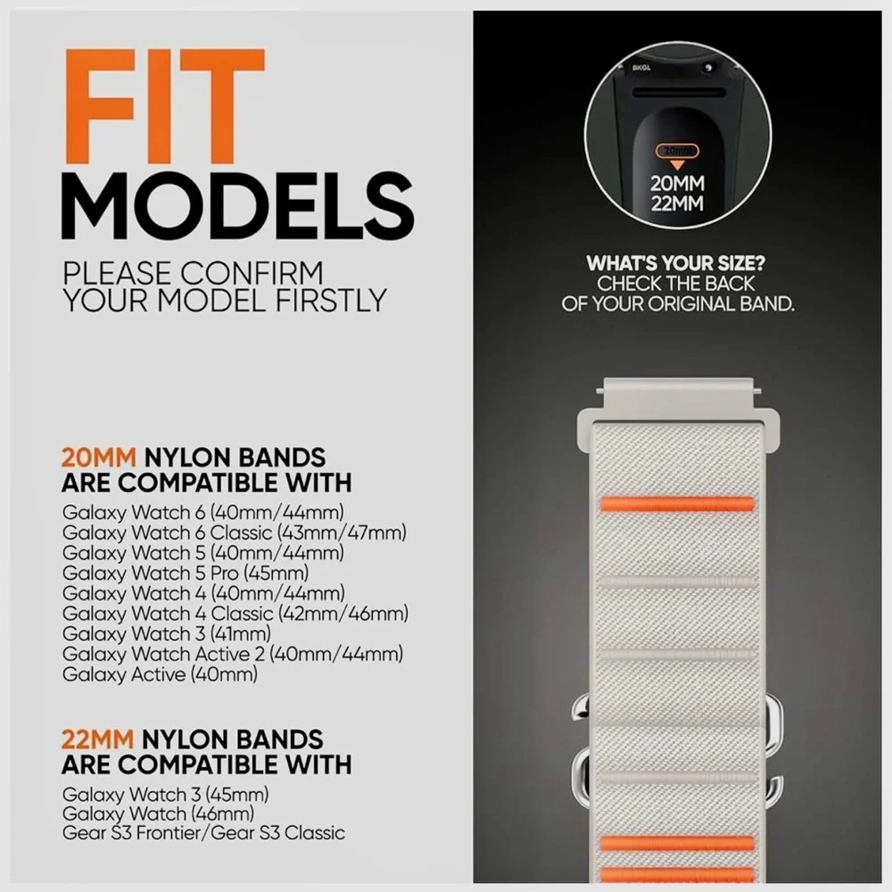 Suitisbest Smartwatch band ONLY stretchy nylon for android watch NWT